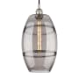 Innovations Lighting Vaz 10" Wide Cord-Hung Mini Pendant Polished Nickel / Light Smoke