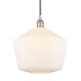 Innovations Lighting Cindyrella 12" Wide Pendant Polished Nickel / Cased Matte White