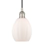 Innovations Lighting Eaton 6" Wide Mini Pendant Polished Nickel / Matte White