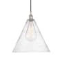 Innovations Lighting Edison Cone 16" Wide Pendant Polished Nickel / Seedy