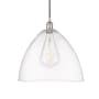 Innovations Lighting Edison Dome 16" Wide Pendant Polished Nickel / Clear