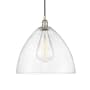Innovations Lighting Edison Dome 16" Wide Pendant Polished Nickel / Seedy