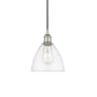 Innovations Lighting Edison 8" Wide Mini Pendant Polished Nickel / Clear
