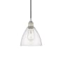 Innovations Lighting Edison 8" Wide Mini Pendant Polished Nickel / Seedy