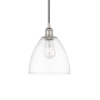 Innovations Lighting Edison 9" Wide Mini Pendant Polished Nickel / Clear