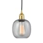 Innovations Lighting Belfast 6" Wide Mini Pendant Satin Gold / Seedy
