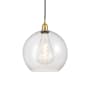 Innovations Lighting Athens 12" Wide Pendant Satin Gold / Seedy