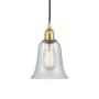 Innovations Lighting Hanover 6" Wide Mini Pendant Satin Gold / Fishnet