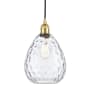 Innovations Lighting Waverly 8" Wide Mini Pendant Satin Gold / Clear