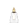 Innovations Lighting Ellery 5" Wide Mini Pendant Satin Gold / Clear