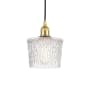 Innovations Lighting Niagra 7" Wide Mini Pendant Satin Gold / Clear