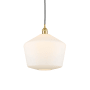 Innovations Lighting Cindyrella 12" Wide Pendant Satin Gold / Cased Matte White