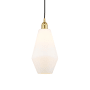 Innovations Lighting Cindyrella 7" Wide Mini Pendant Satin Gold / Cased Matte White