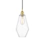 Innovations Lighting Cindyrella 7" Wide Mini Pendant Satin Gold / Clear