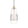 Innovations Lighting Windham 7" Wide Mini Pendant Satin Gold / Clear