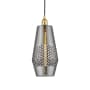 Innovations Lighting Windham 7" Wide Mini Pendant Satin Gold / Smoked