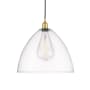 Innovations Lighting Edison 16" Wide Pendant Satin Gold / Clear