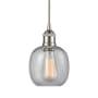 Innovations Lighting Belfast 6" Wide Mini Pendant Brushed Satin Nickel / Seedy