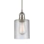 Innovations Lighting Cobbleskill 5" Wide Mini Pendant Brushed Satin Nickel / Clear