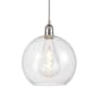 Innovations Lighting Athens 12" Wide Pendant Brushed Satin Nickel / Clear