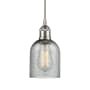 Innovations Lighting Caledonia 5" Wide Mini Pendant Brushed Satin Nickel / Charcoal