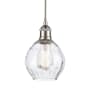 Innovations Lighting Waverly 6" Wide Mini Pendant Brushed Satin Nickel / Clear
