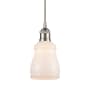Innovations Lighting Ellery 5" Wide Mini Pendant Brushed Satin Nickel / White