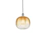 Innovations Lighting Brookhaven Sphere 11" Wide Mini Pendant Brushed Satin Nickel / Amber
