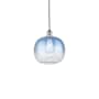 Innovations Lighting Brookhaven Sphere 11" Wide Mini Pendant Brushed Satin Nickel / Sapphire Blue