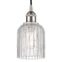 Innovations Lighting Bridal Veil 5" Wide Cord-Hung Mini Pendant Brushed Satin Nickel