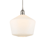 Innovations Lighting Cindyrella 12" Wide Pendant Brushed Satin Nickel / Cased Matte White