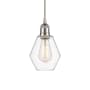 Innovations Lighting Cindyrella 6" Wide Mini Pendant Brushed Satin Nickel / Clear