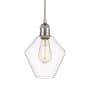 Innovations Lighting Cindyrella 8" Wide Mini Pendant Brushed Satin Nickel / Clear