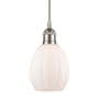 Innovations Lighting Eaton 6" Wide Mini Pendant Brushed Satin Nickel / Matte White
