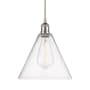 Innovations Lighting Edison 12" Wide Pendant Brushed Satin Nickel / Seedy