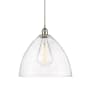 Innovations Lighting Edison Dome 16" Wide Pendant Brushed Satin Nickel / Seedy