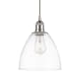 Innovations Lighting Edison 9" Wide Mini Pendant Brushed Satin Nickel / Clear