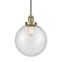 Innovations Lighting Beacon 10" Wide Pendant Antique Brass / Seedy