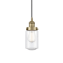 Innovations Lighting Dover 5" Wide Mini Pendant Antique Brass / Seedy