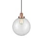 Innovations Lighting Beacon 10" Wide Pendant Antique Copper / Clear