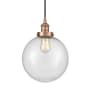 Innovations Lighting Beacon 10" Wide Pendant Antique Copper / Seedy