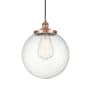 Innovations Lighting Beacon 14" Wide Pendant Antique Copper / Seedy