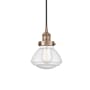 Innovations Lighting Olean 7" Wide Mini Pendant Antique Copper / Seedy