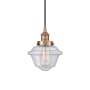 Innovations Lighting Oxford 8" Wide Mini Pendant Antique Copper / Seedy