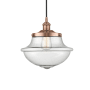 Innovations Lighting Oxford 12" Wide Pendant Antique Copper / Seedy