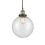 Innovations Lighting Beacon 10" Wide Pendant Black Antique Brass / Seedy