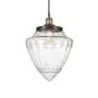 Innovations Lighting Bullet 12" Wide Pendant Black Antique Brass / Seedy