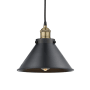 Innovations Lighting Briarcliff 10" Wide Pendant Black Antique Brass / Matte Black