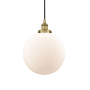 Innovations Lighting Beacon 12" Wide pendant Brushed Brass / Matte White