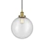 Innovations Lighting Beacon 12" Wide pendant Brushed Brass / Seedy